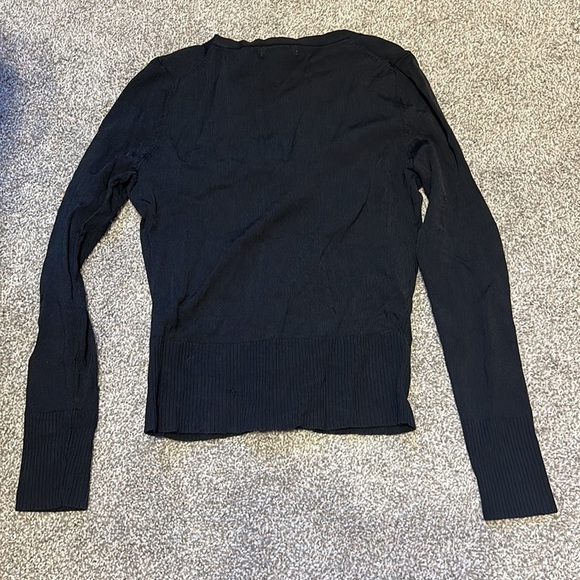 Worthington Black X-Small Button Down Cardigan Sweater - Picture 5 of 5